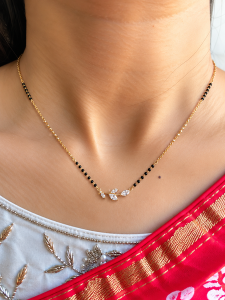 Marquise Leaf Branch Mangalsutra