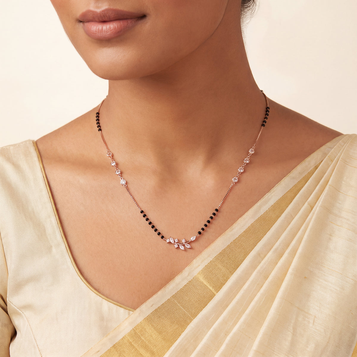 Butterfly & Leaf Mangalsutra