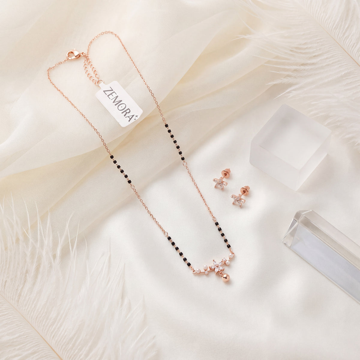 Butterfly & Pearl Mangalsutra