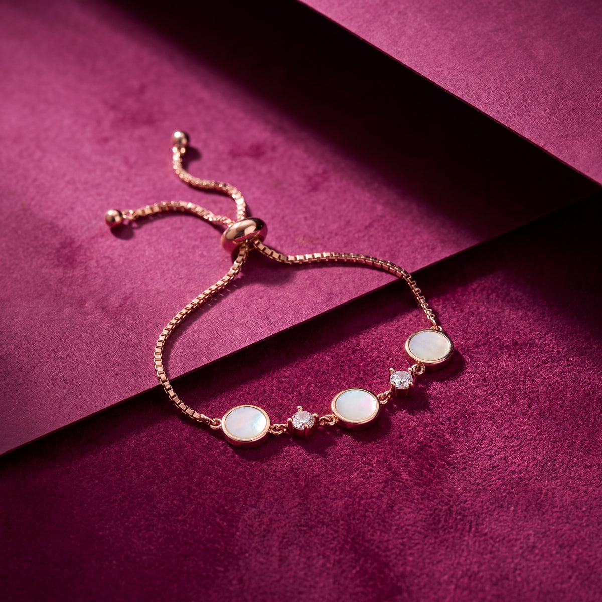 Mirror Disc Station Adjustable Bracelet